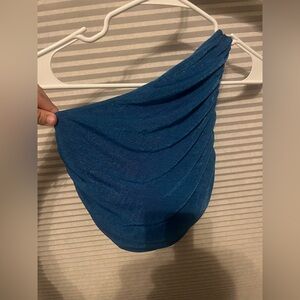 Blue One-Shoulder Top